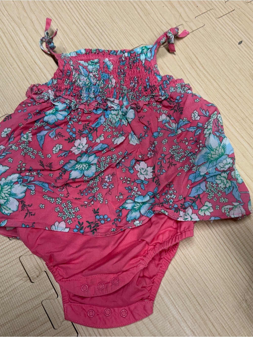 Janie and jack vibrant floral romper size 12-18 months